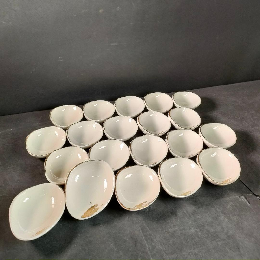 C12-2/金彩波文銘々皿20客/和食器/懐石道具/懐石料理