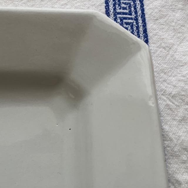 レア◆美品リュネヴィルオクトゴナルレクタングル皿＃ショワジールロワレリーフジアン