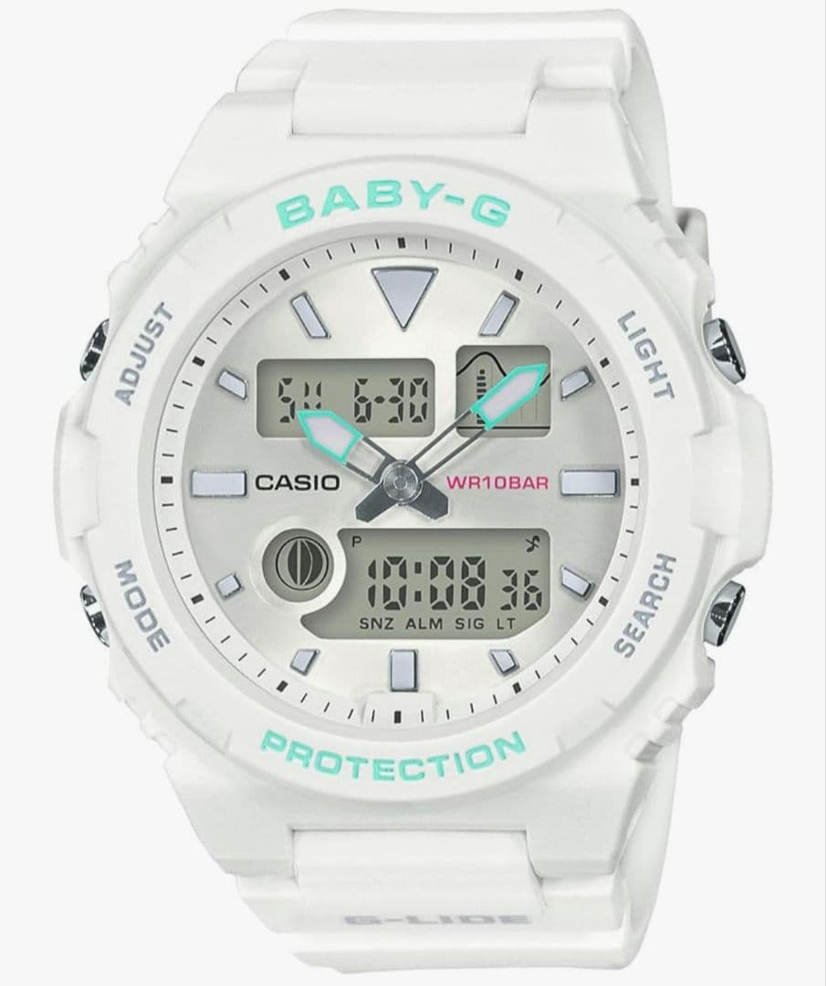 【激レア‼️新品‼️未使用‼️】CASIO　BABY-G ホワイト✕ミント腕時計