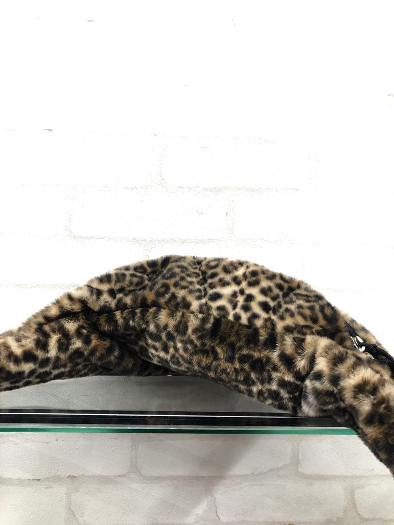 バッグ WACKO MARIA LEOPARD FAUX FUR WAIST BAG