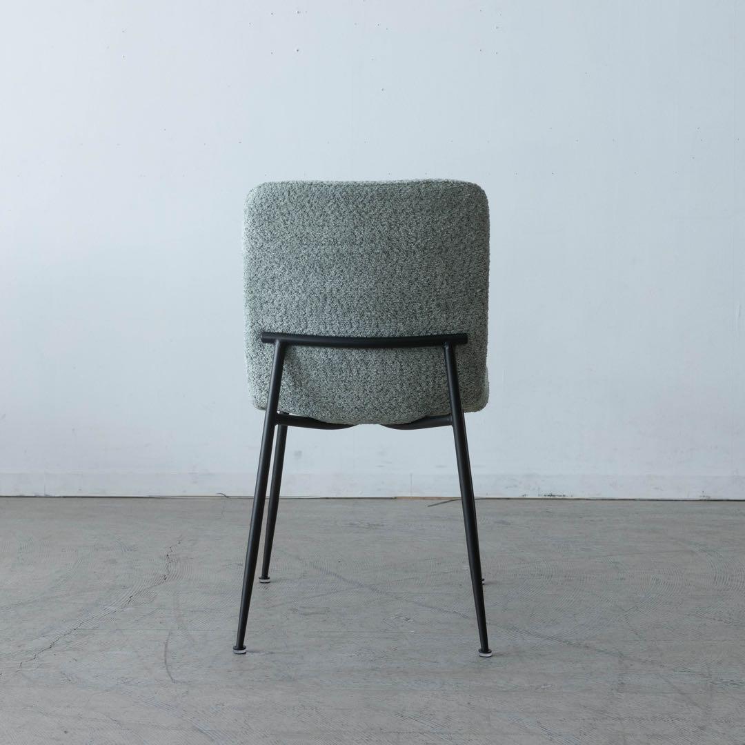 グリーン ファブリック ダイニングチェア