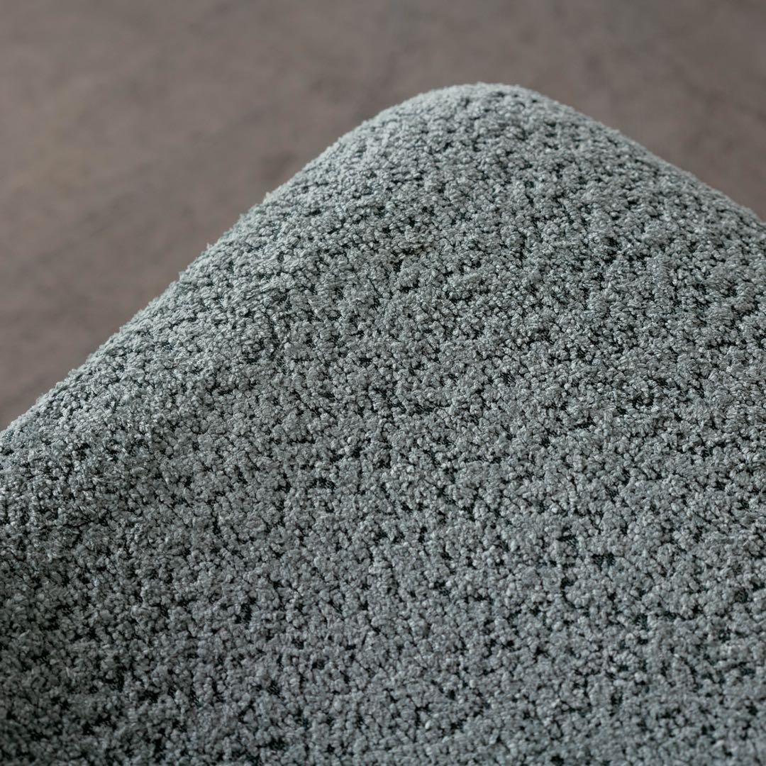 グリーン ファブリック ダイニングチェア