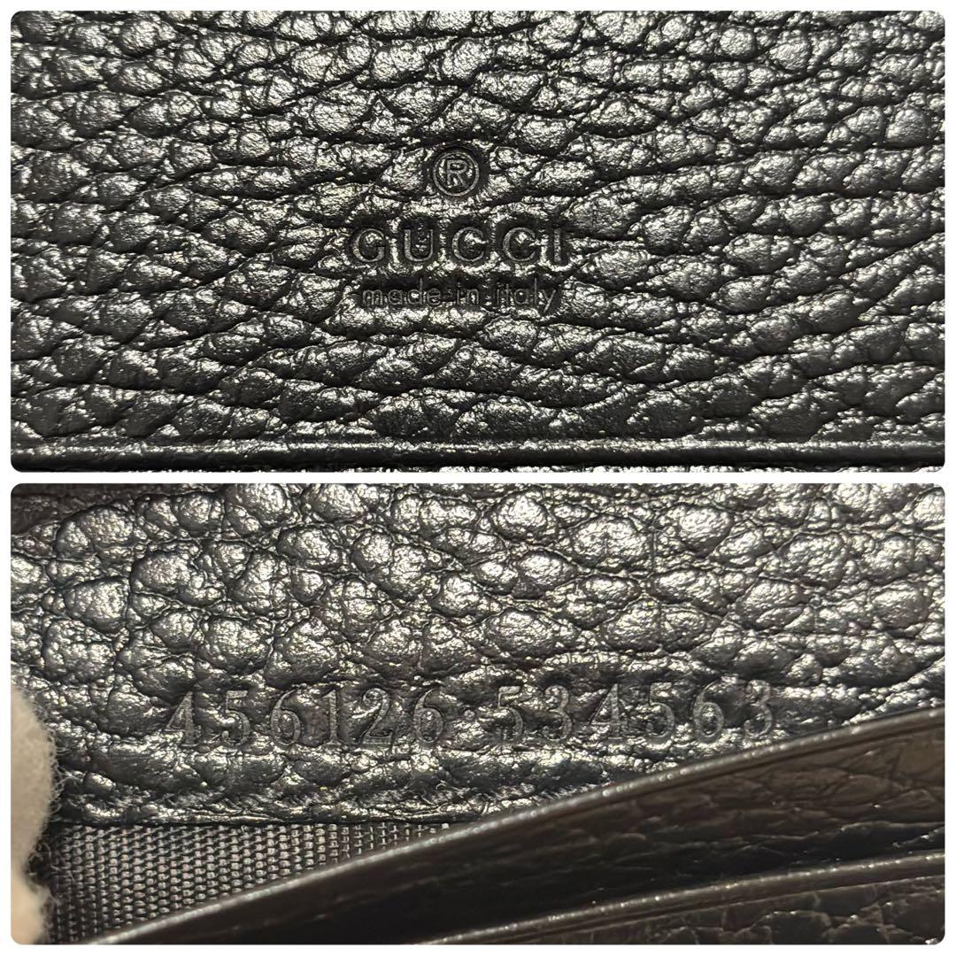 528箱付✨未使用級✨GUCCI グッチ 財布 GGマーモント レザー ブラック