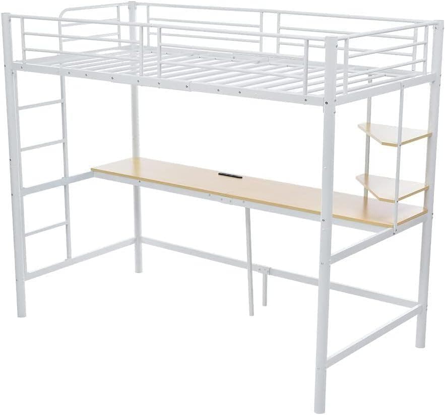 【開封・未使用】OSJ デスク付き ロフトベッド コンセント付き シングル ＃1