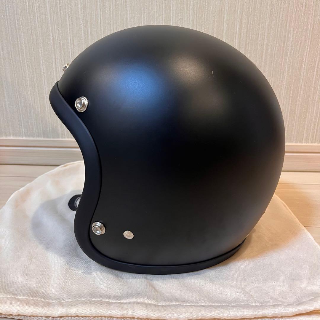 【美品】TT&CO. スーパーマグナム ジェットヘルメット 半ツヤブラック