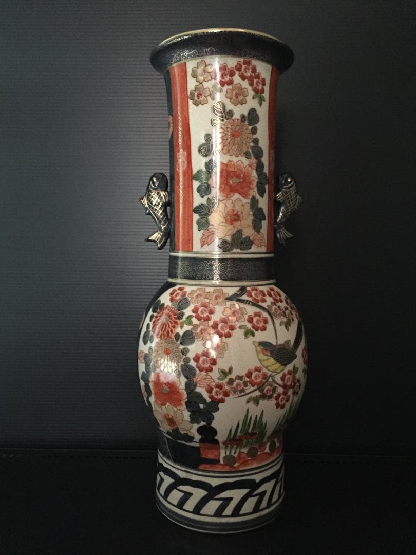 昭和レトロ　大きな花瓶　新品未使用　年代物