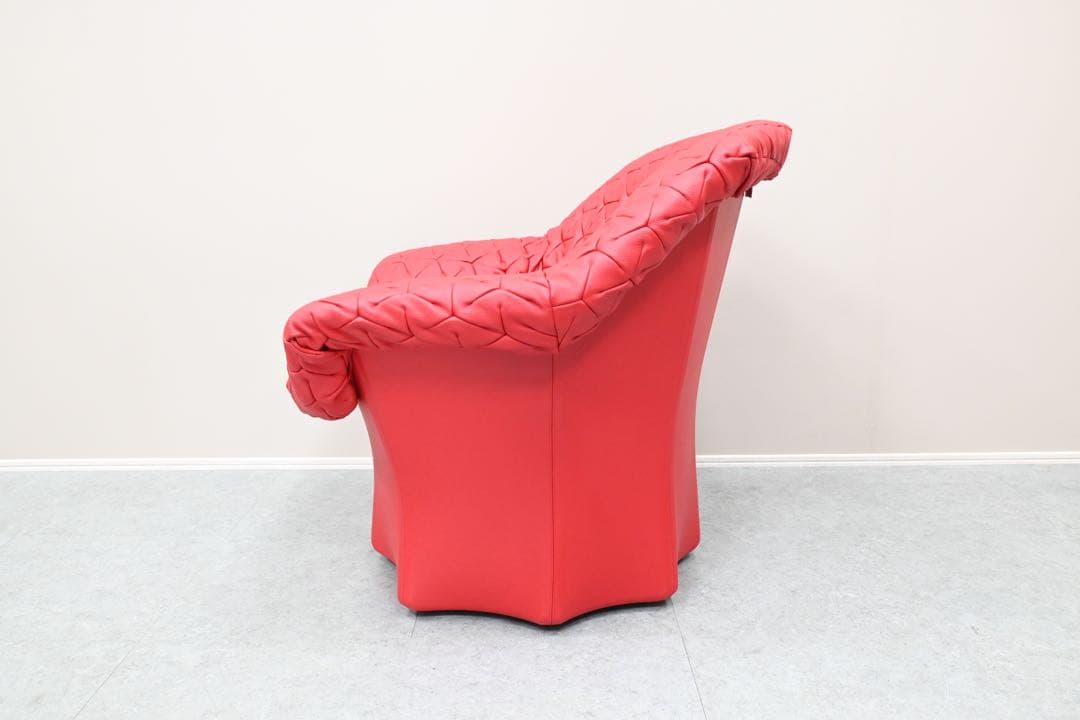 【展示極美品】Poltrona Frau 1人掛けソファ オットマン