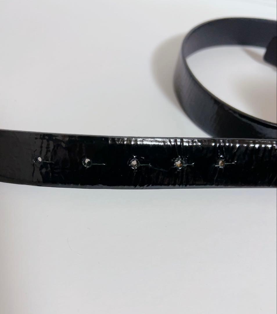 ロエベ　LOEWE ベルト　アナグラム　黒　ブラック