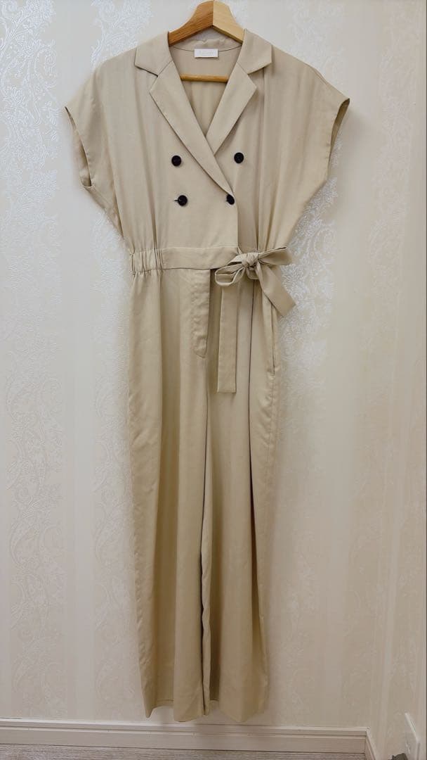 Ballsey セルロースナイロンツイルジャンプスーツ ベージュ 34