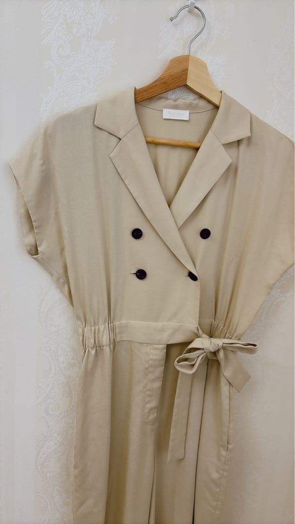 Ballsey セルロースナイロンツイルジャンプスーツ ベージュ 34