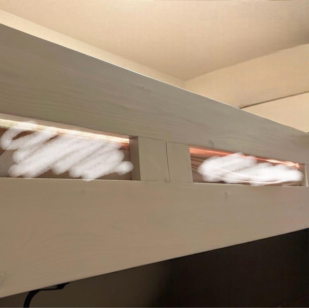 【東京都大田区引き渡しのみ3/8まで！】Lowya ロフトベッド 白