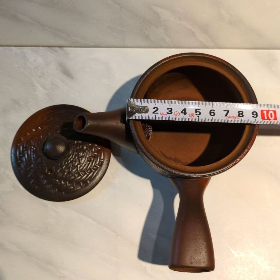 【急須】赤茶色１客　お茶屋さんにて購入　中古品