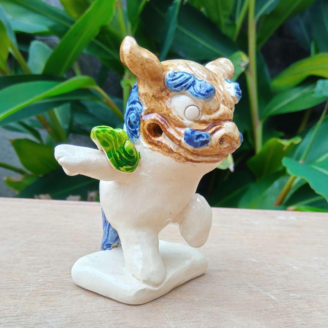 シーサー　特戦隊　置物　沖縄　陶器