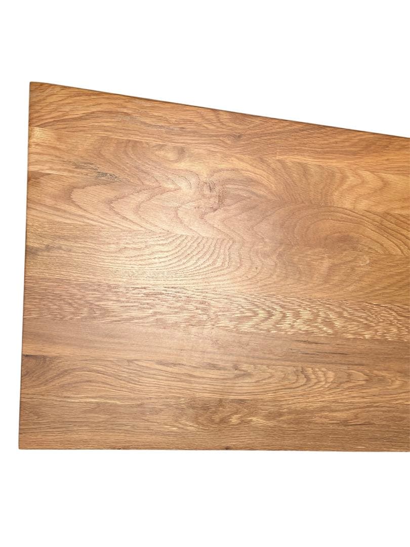 無印良品　無垢材ローテーブル　オーク材　引出付