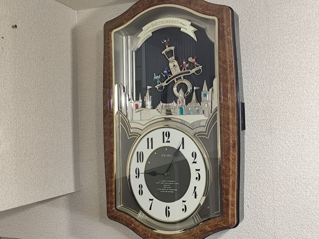 セイコー フェアリーコンサート からくり時計 メロディ時計 動作確認済み 掛時計