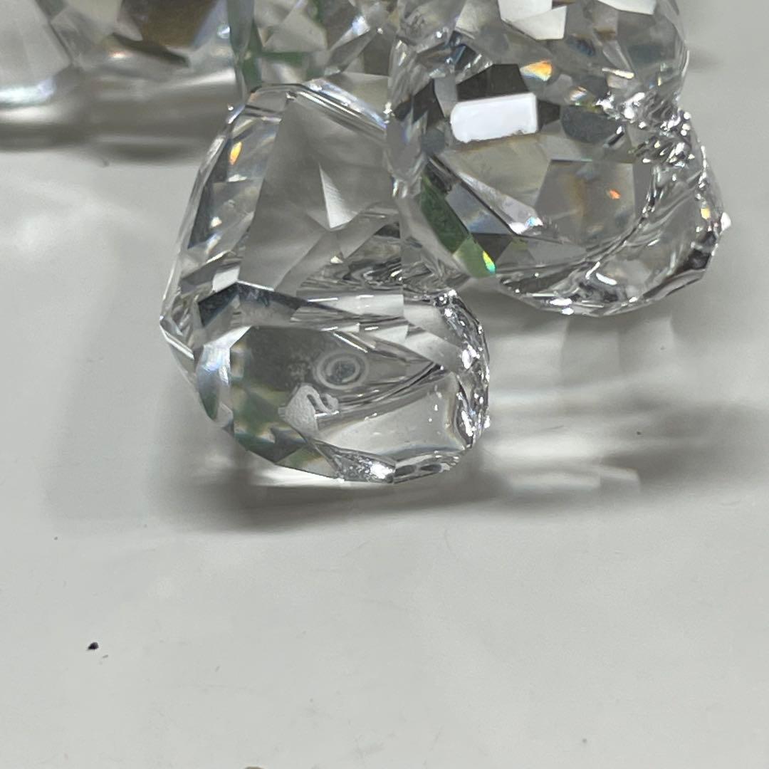 ど*て様 SWAROVSKI クマ ひまわり付き置物