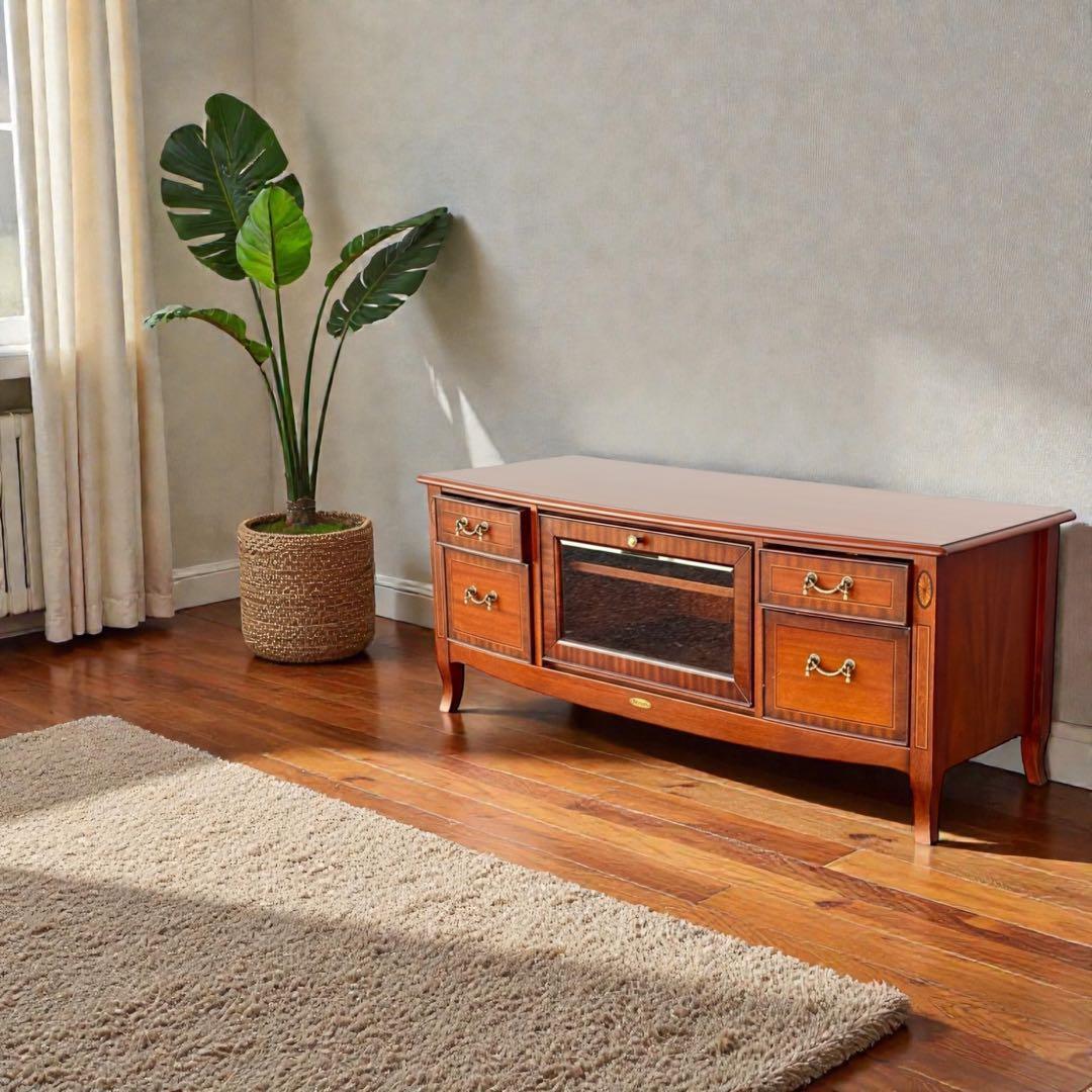 【美品】東海家具 ベネチア テレビボード マホガニー 新品約13万円