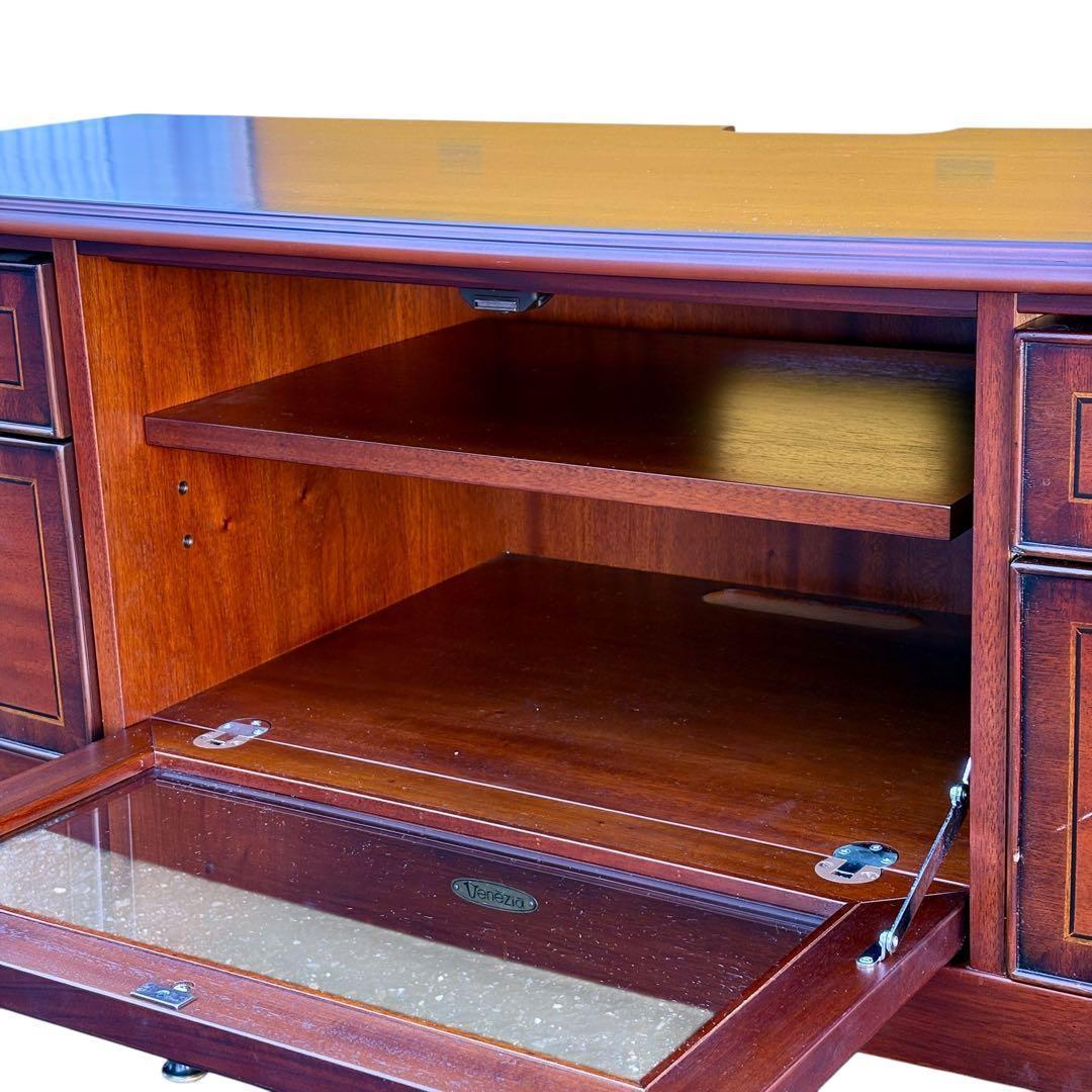 【美品】東海家具 ベネチア テレビボード マホガニー 新品約13万円