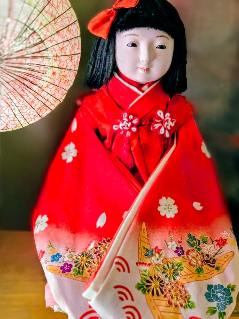 ☆うさぎ✨市松人形(訳あり）『♡華姫♡御前&豆:市松人形セット』✨