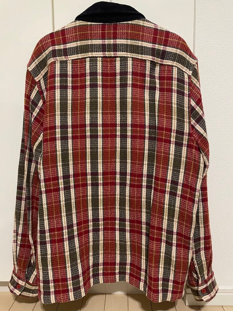 シュプリーム　Plaid Thermal Zip Up Shirt