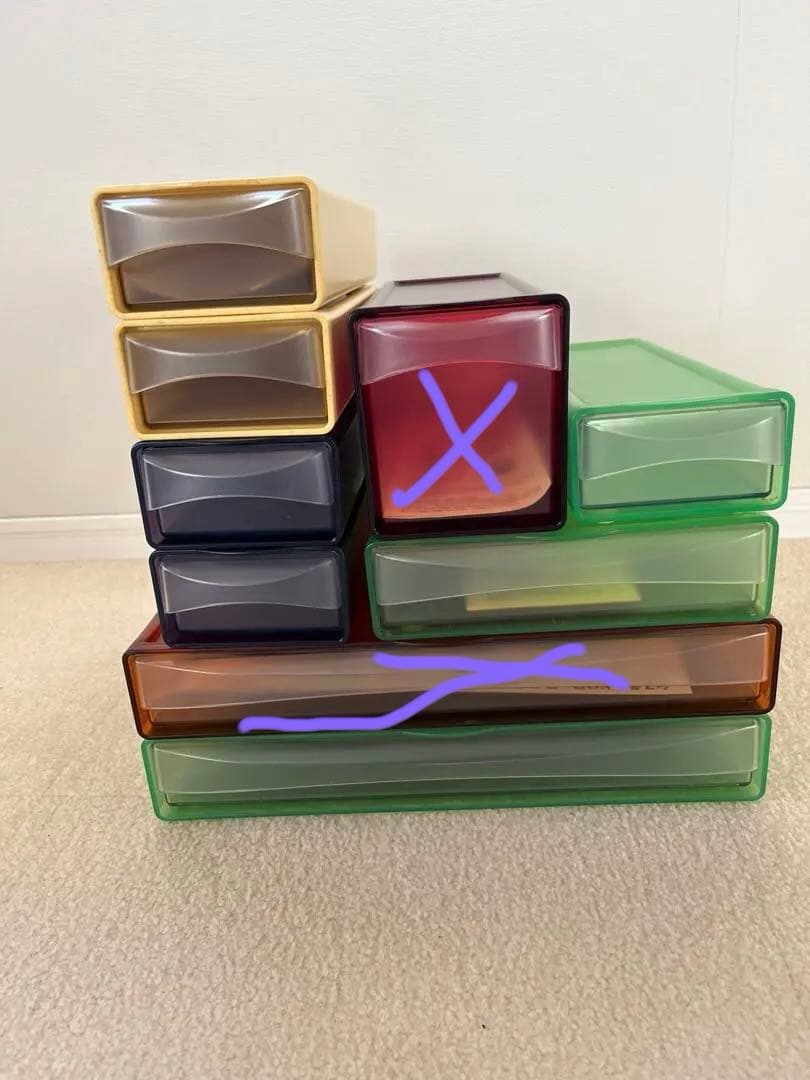 タッパーウェア システムドロワー　9個