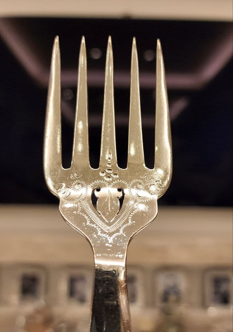 純銀P ④ フィッシュサーバー マザーオブパール ケーキサーバー シルバー