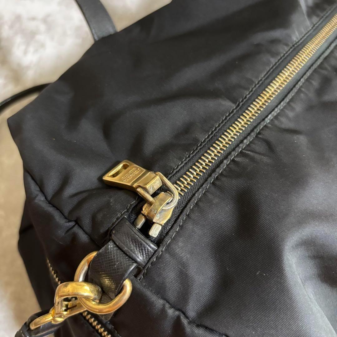 I53 PRADA プラダ　ボストンバッグ　三角ロゴ　ナイロン　2way 良品