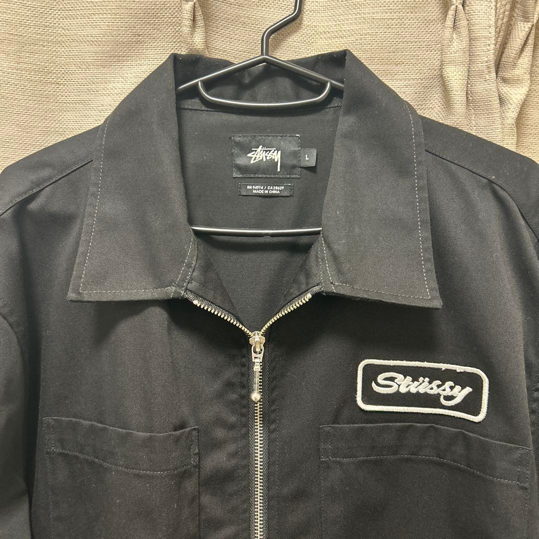 stussy ワークジャケット　黒