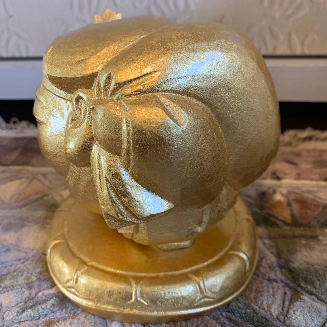 平櫛田中 満徳恵比寿尊 福聚大黒天尊 ブロンズ像 金 一対 新品 保証書付き