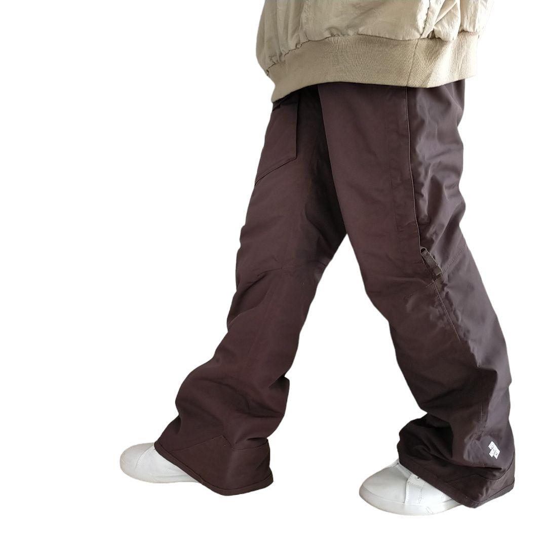 【高機能】US ノースフェイス HYVENT スノーボード 茶 パンツ