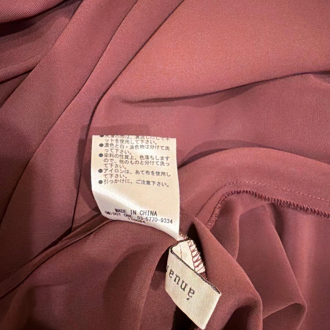 【お値下げ】anuans アニュアンス　ライトダブルサテンカシュクールワンピース