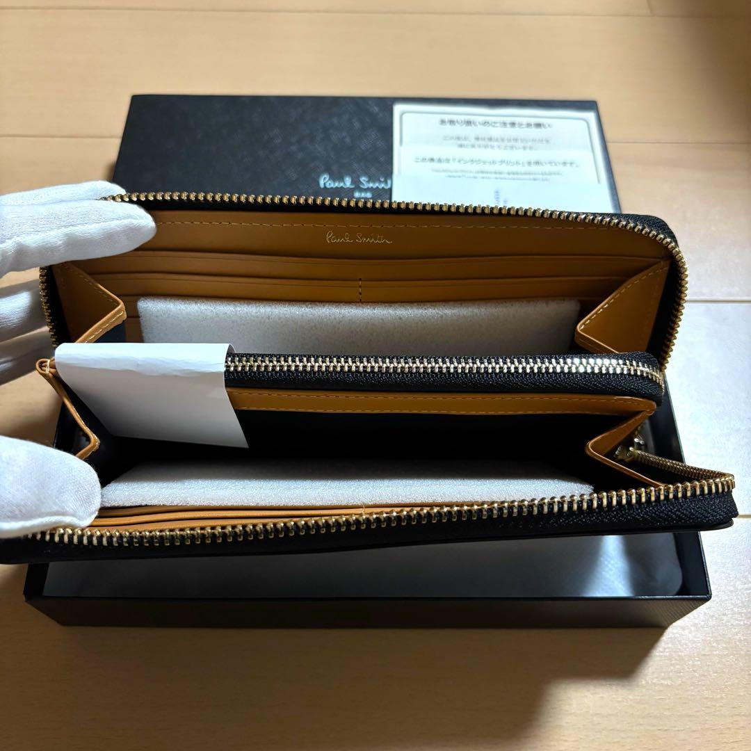 Paul Smith マルチストライプタブ　長財布　ラウンドジップ　新品未使用