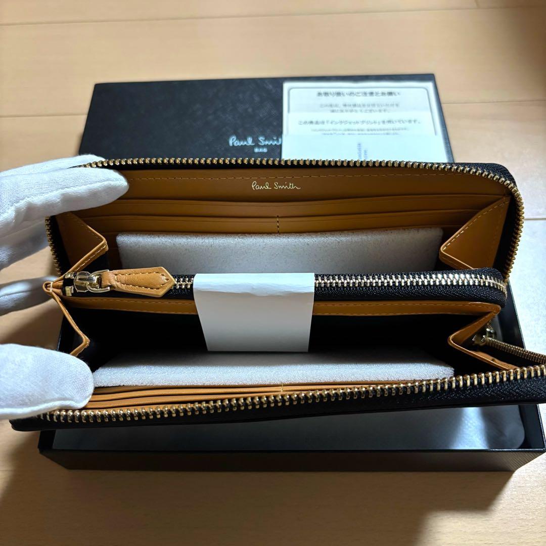 Paul Smith マルチストライプタブ　長財布　ラウンドジップ　新品未使用