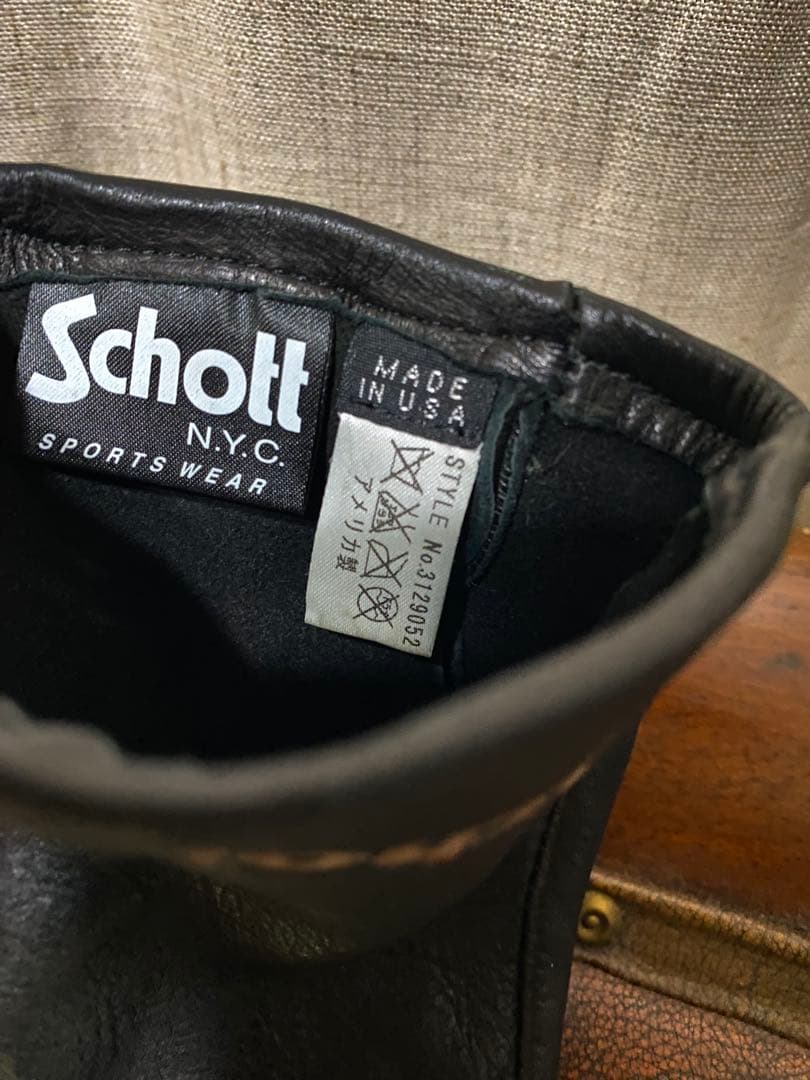 Schott ディアスキン レザーグローブ 鹿革 手袋
