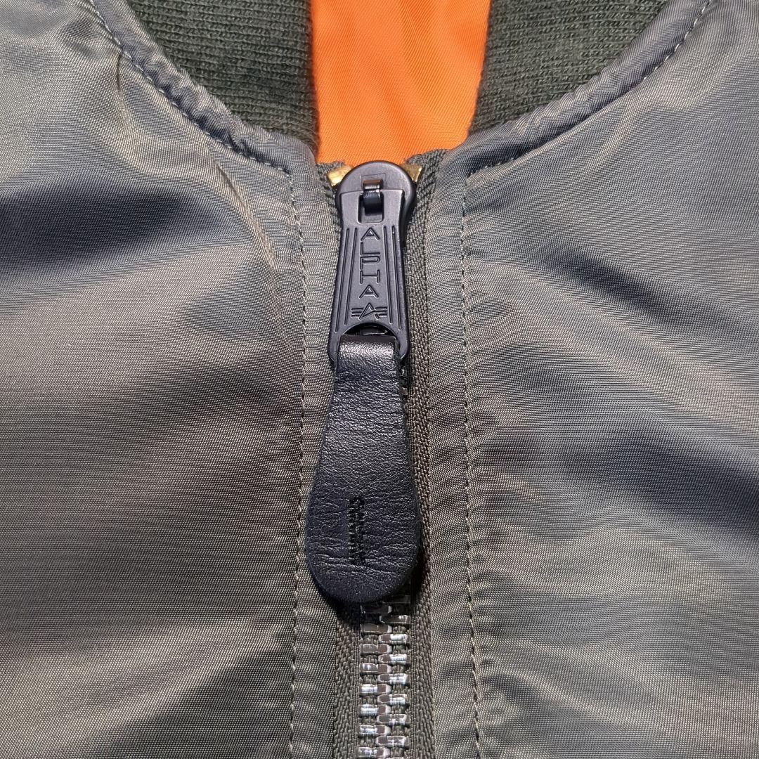 ✨美品！ALPHA INDUSTRIES MA-1 S レプリカグレー 短丈