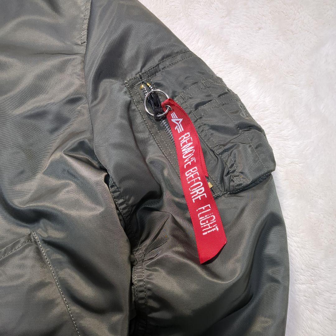 ✨美品！ALPHA INDUSTRIES MA-1 S レプリカグレー 短丈