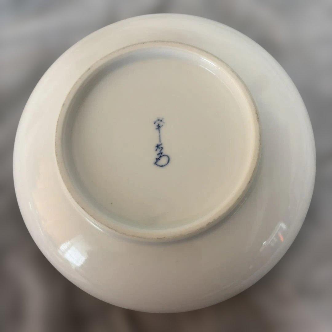 【有田焼】瑠璃色銀彩の銘々皿　大輪花　4枚