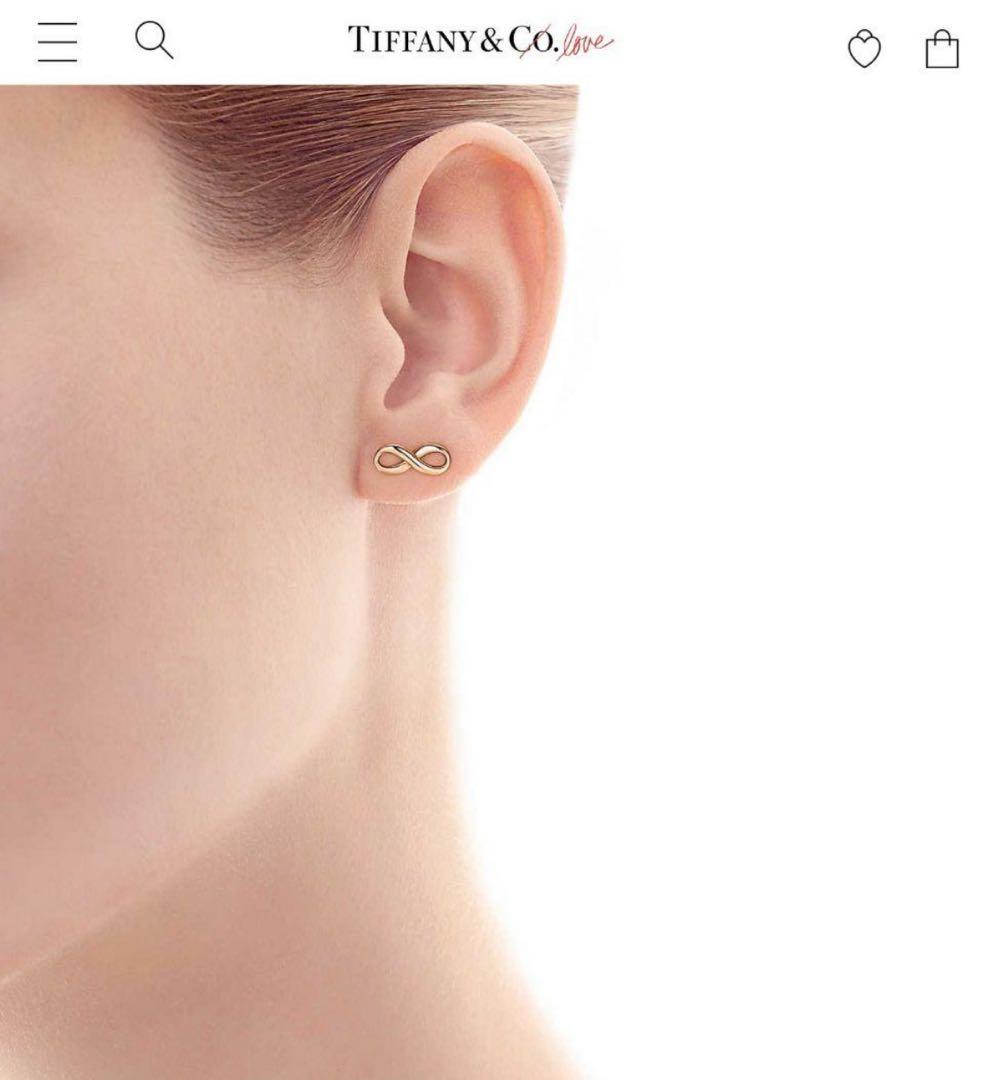 s*★様 Tiffany & Co. インフィニティ ピンクゴールドピアス