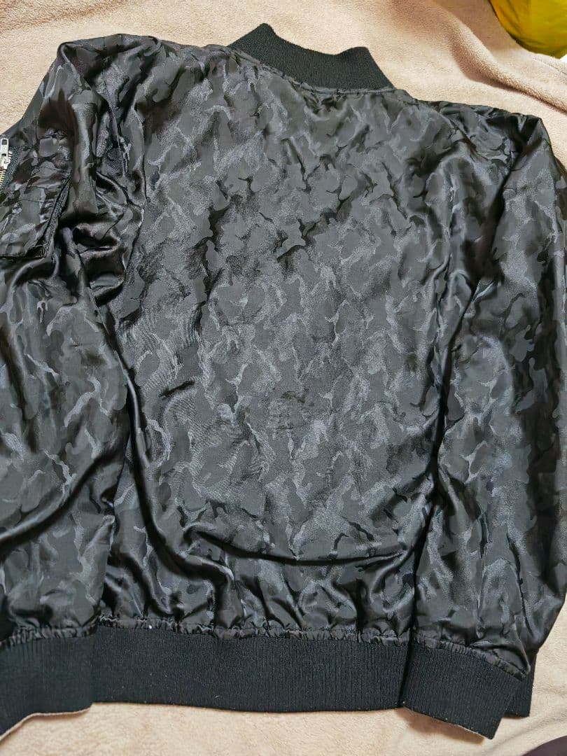 絡繰魂 2面用 日本限定 スカジャンとMA−1 レーヨン unisex　サテン