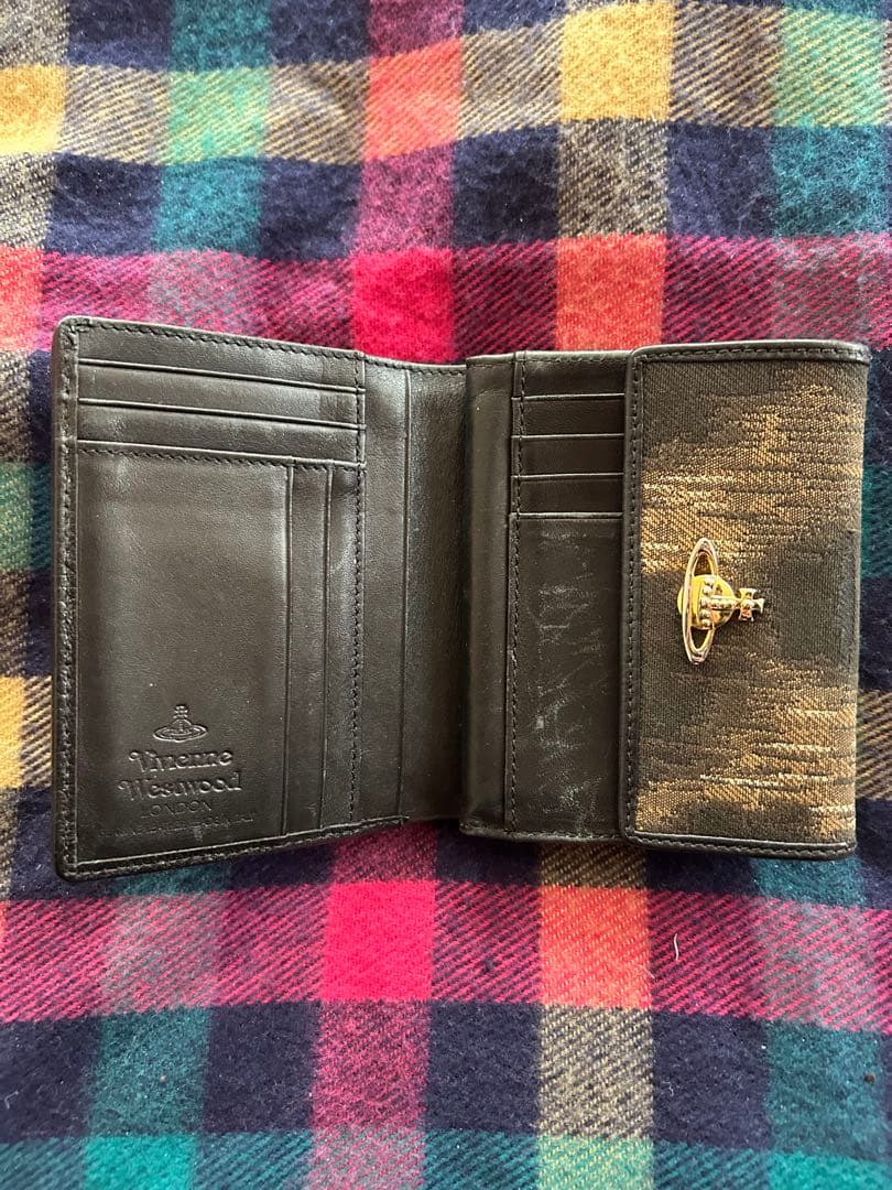 Vivienne Westwood 折りたたみ財布 ブラック/ゴールド　希少