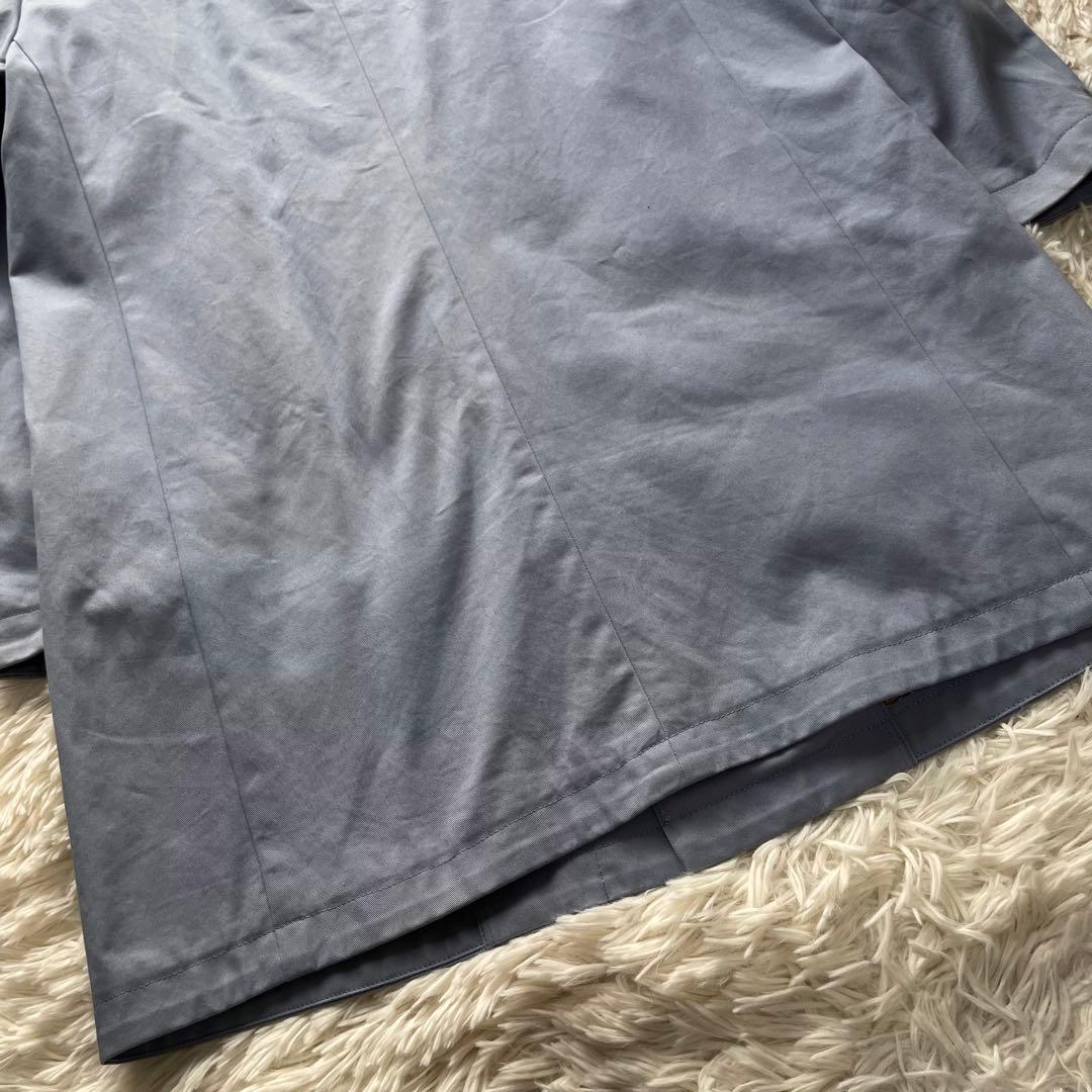 極美品✨ポールスミス　春コート　花柄パイピング　ライトブルー　L