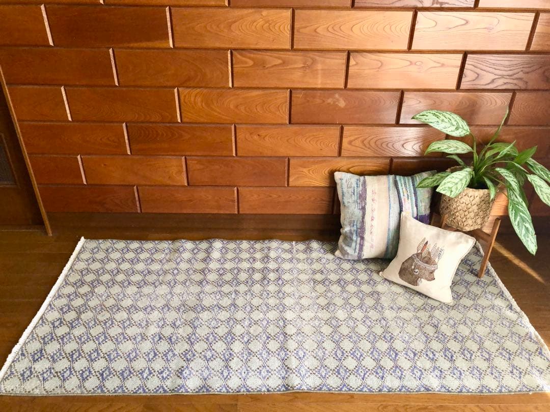 ✴︎1960年代 ヴィンテージ・トルコラグ✴︎lavender/ice-gray