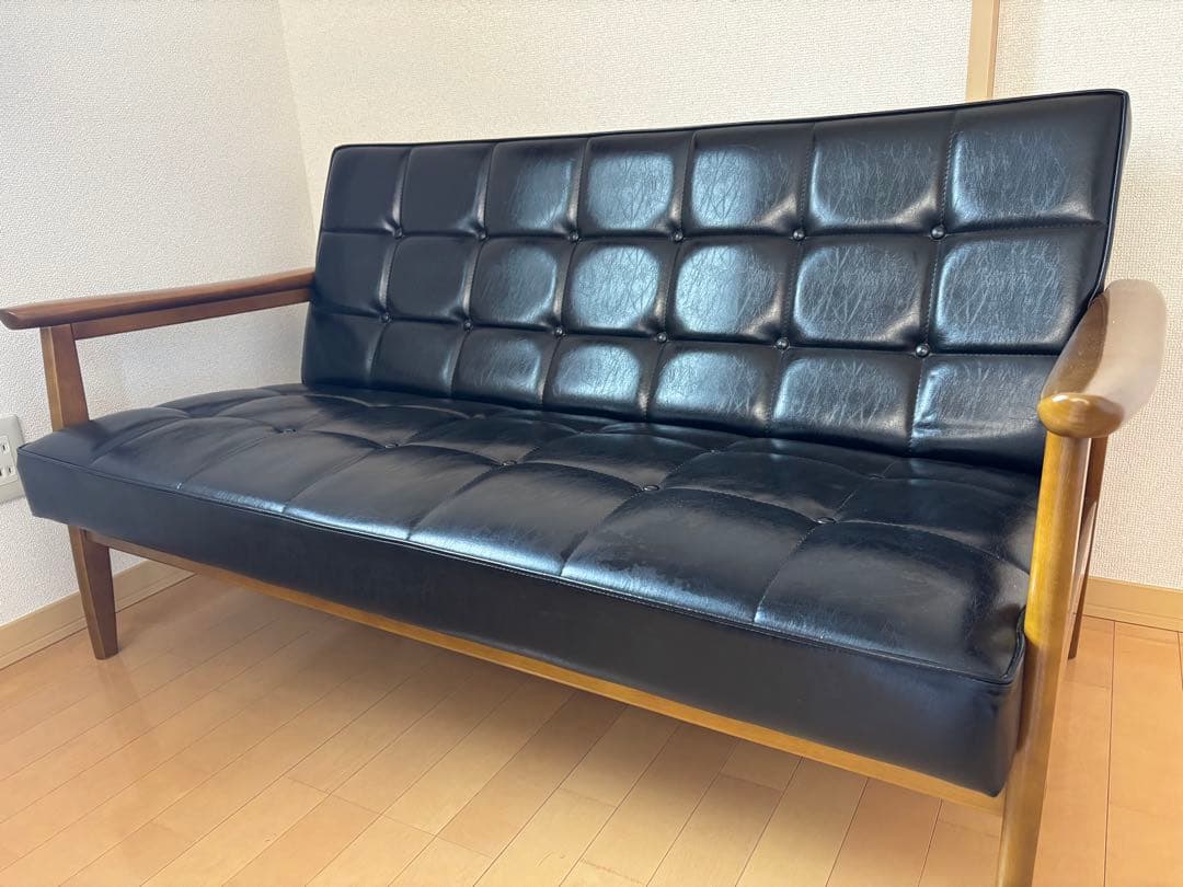 カリモク60 Kチェア 2シーター スタンダードブラック