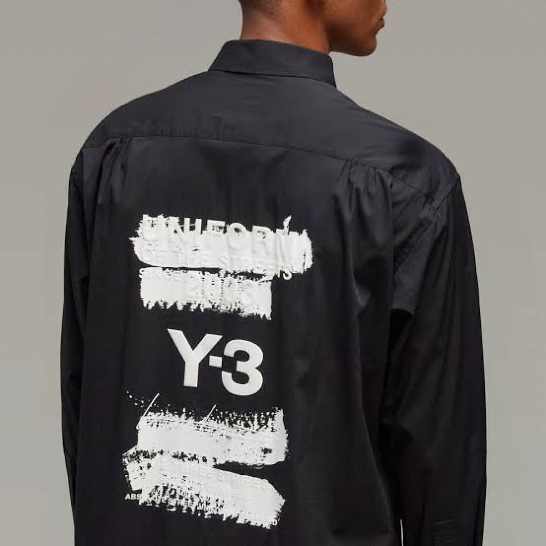 Y-3 U GFX LOGO SHIRT ワイスリー ロングシャツ XL