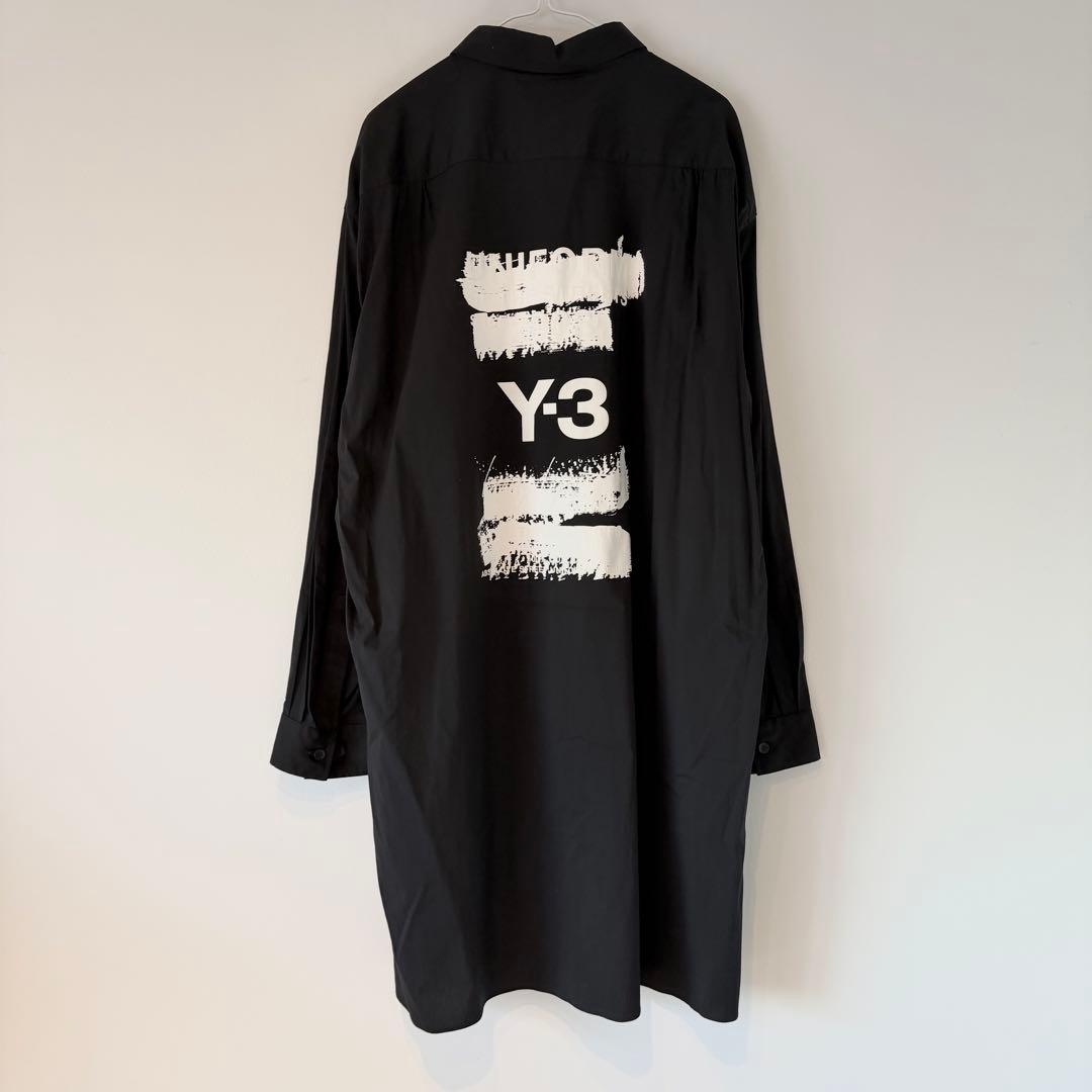 Y-3 U GFX LOGO SHIRT ワイスリー ロングシャツ XL