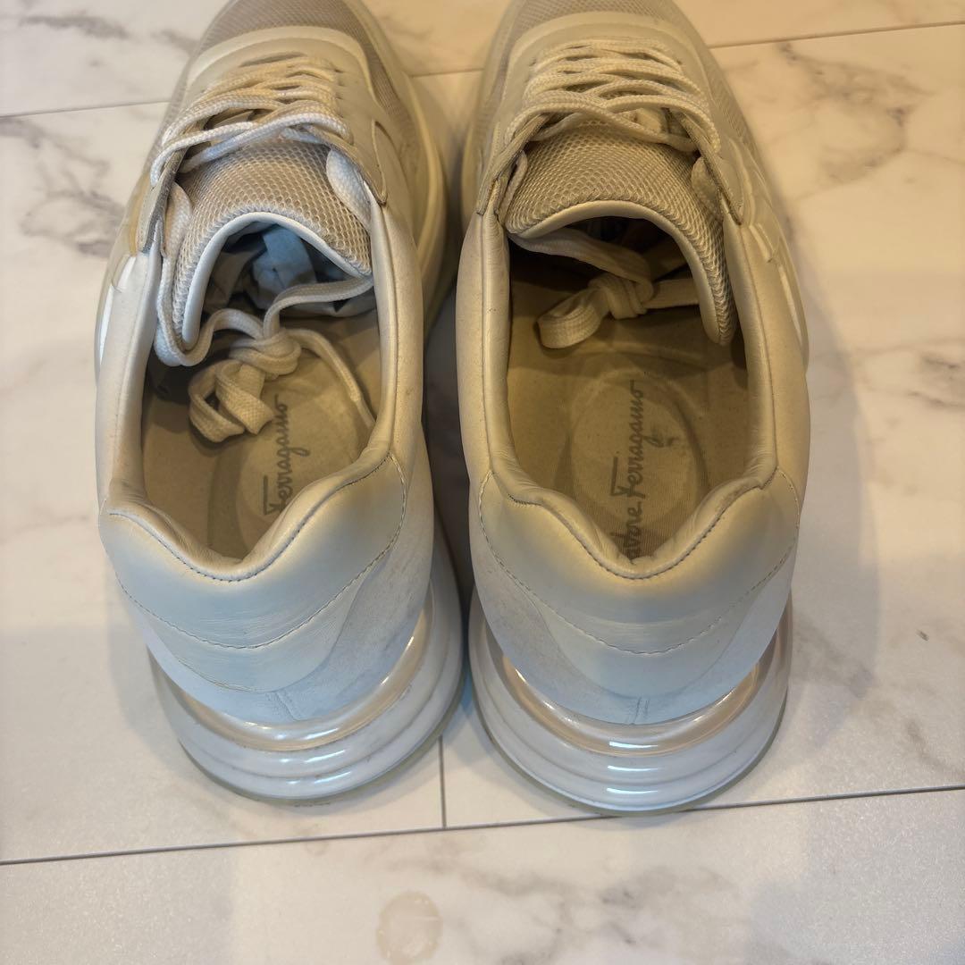 フェラガモ 8.5 ガンチーニデザイン エアソール レザースニーカー　最終値下げ