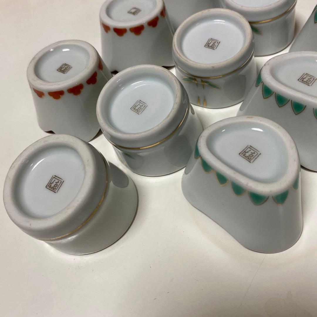 バラ売り可 有田焼 徳幸窯 小付 松3個 竹4個 梅3個 全10個セット