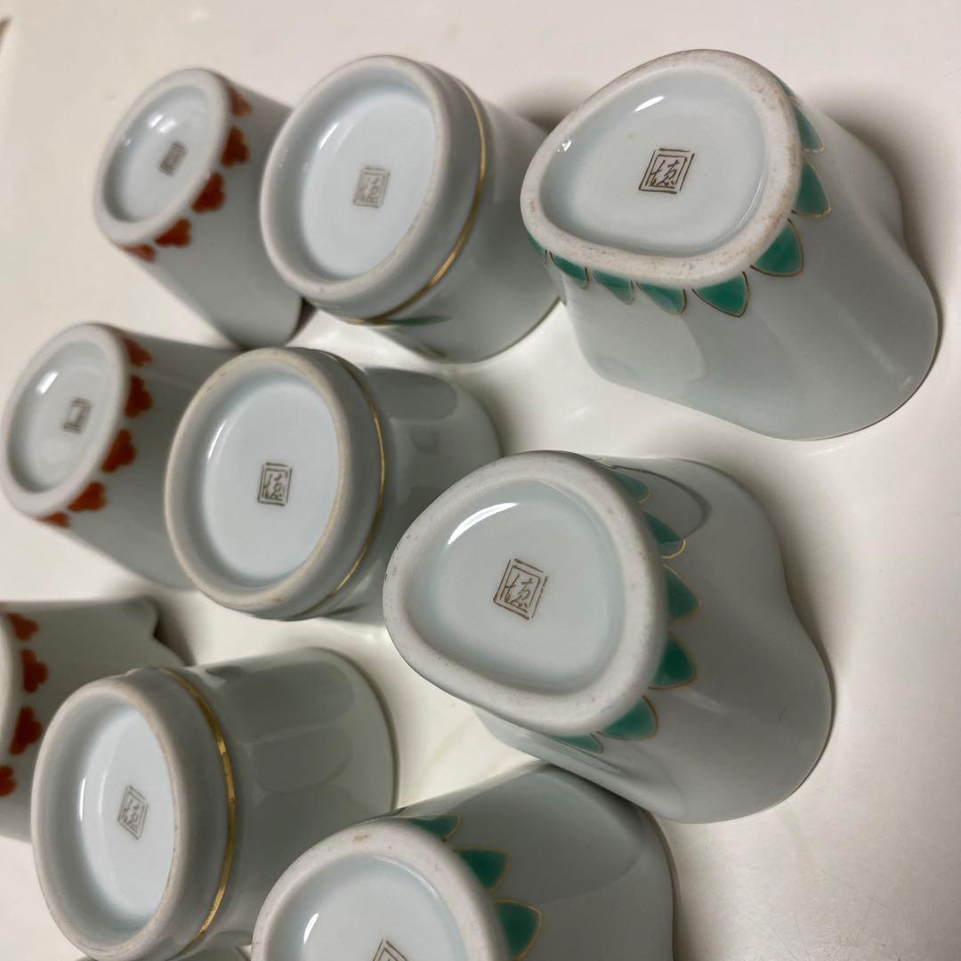 バラ売り可 有田焼 徳幸窯 小付 松3個 竹4個 梅3個 全10個セット