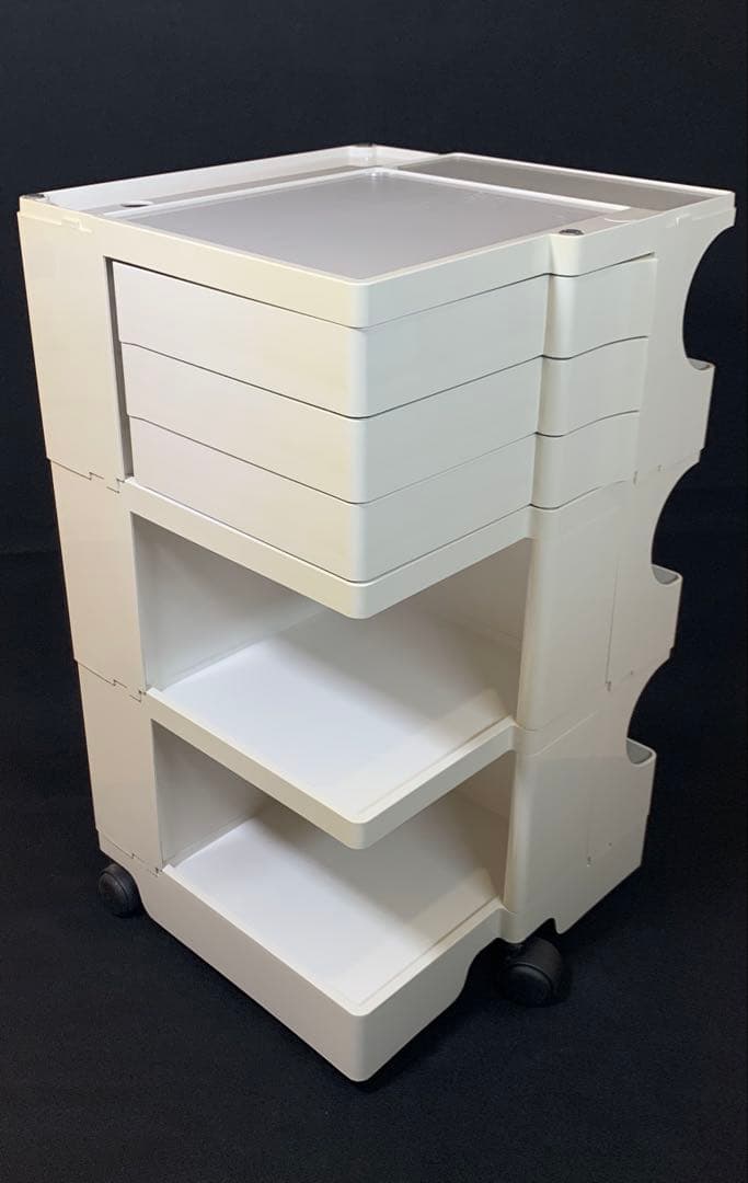 【正規品】　B-LINE 　ボビーワゴン　３段　３トレイ　ホワイト