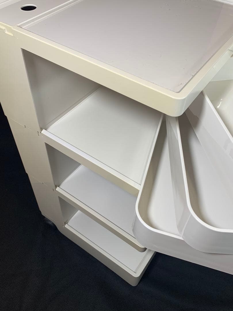 【正規品】　B-LINE 　ボビーワゴン　３段　３トレイ　ホワイト